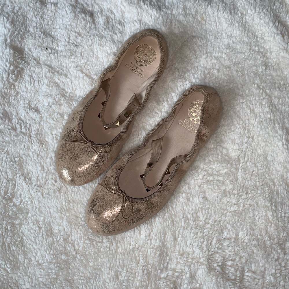 Gold Vince Camuto Flats